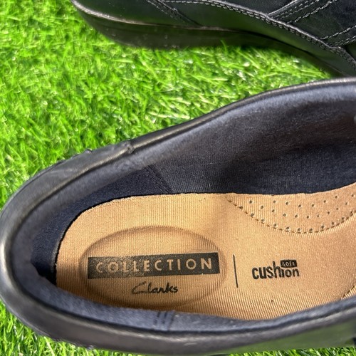 Clarks Everlay Monk Strap Womens 8.5 M Blue Leather Shoes Flats Slip On Casual - Picture 9 of 13