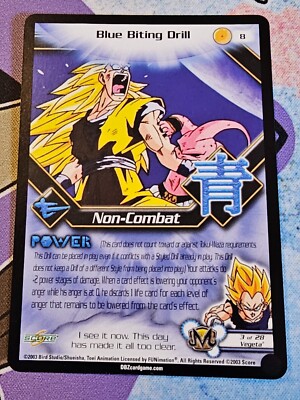 Blue Biting Drill 2003 Score Unlimited Dragon Ball Z DBZ TCG #8 | eBay