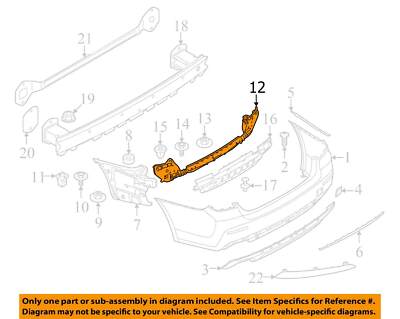 BMW OEM 21-23 530e xDrive Bumper Components-Center Support 51129498616