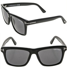 TOM FORD BUCKLEY 02 TF906N 01A Black Geometric Modern Sunglass Authentic 906