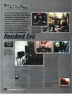 RESIDENT EVIL 1 PS1 Playstation Capcom 1998 Magazine article Italian review
