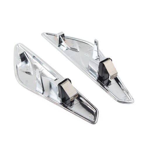 2pcs Front Side Fender Finisher 51117338569 For BMW X3 F25 2009-2017 2011 Chrome - Bild 8 von 9