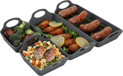Silicone Baking Sheet Pan Dividers,Sturdy Heatproof Handles Nonstick Tray,Cookin
