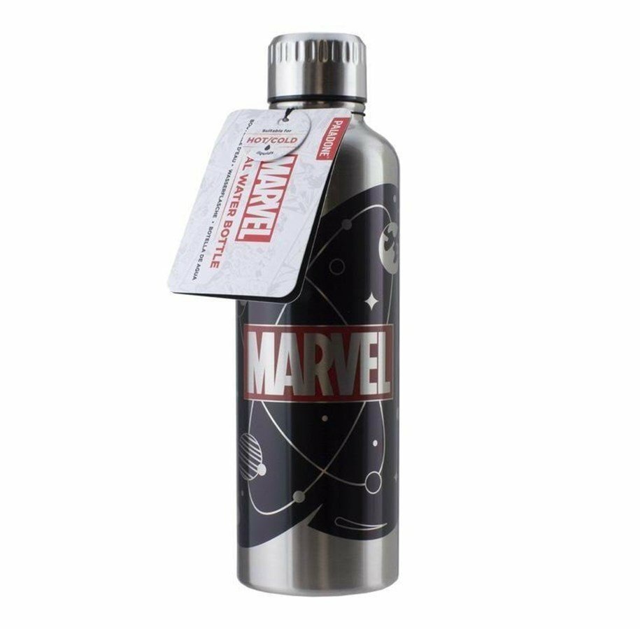 Marvel Stainless Steel Water Bottlewith Marvel Logo 500ml New Kids Adults