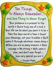 Blue Mountain Arts Magnet "Ten Things to Always Remember", 3.0" x 3.5"