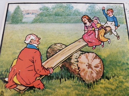 C1906 Tuck Sons Oilette See Saw By Artist E Strellett Ye Olde Times Postcard Ebay C1906 Tuck Sons Oilette See Saw By Artist E Strellett Ye Olde Times Postcard Ebay