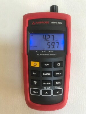 Amprobe Relative Humidity Meter THWD-10W Wireless Temperature