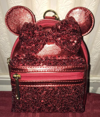 Disney Loungefly Minnie Mouse Pirate Redd Red Micro Backpack  display picture 3