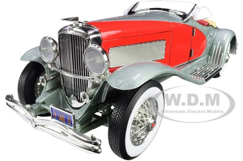 1935 DUESENBERG SSJ SPEEDSTER GRÜN & ROT 1/18 DIECAST MODELL AUTO WELT AW279