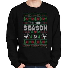 1Tee Mens Tis The Season - Christmas  Sweatshirt Jumper
