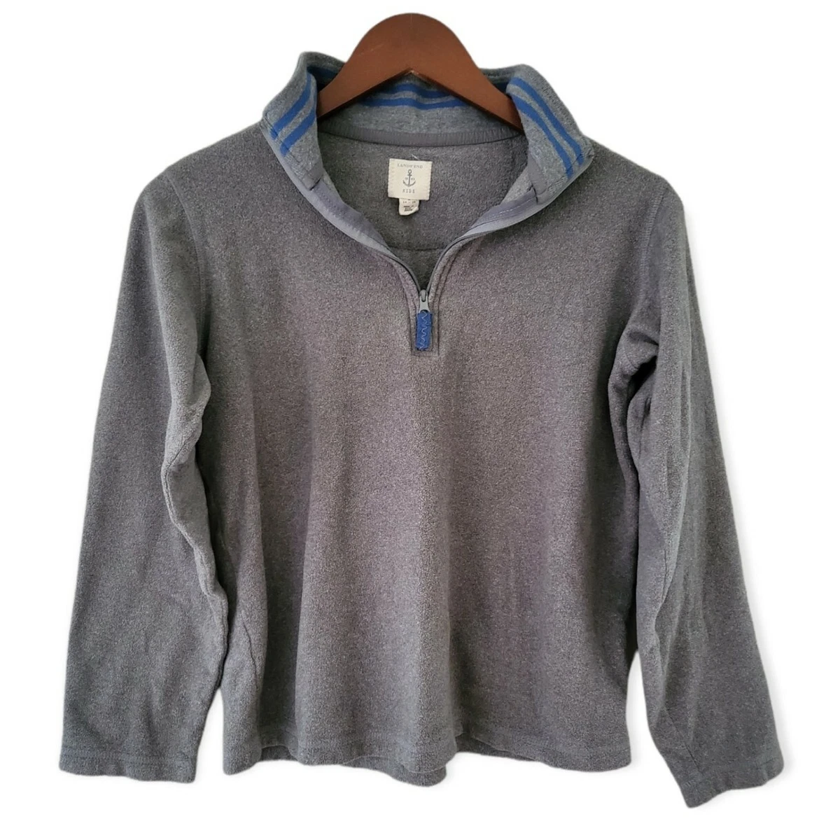 Lands end fleece quarter zip pullover new arrivals