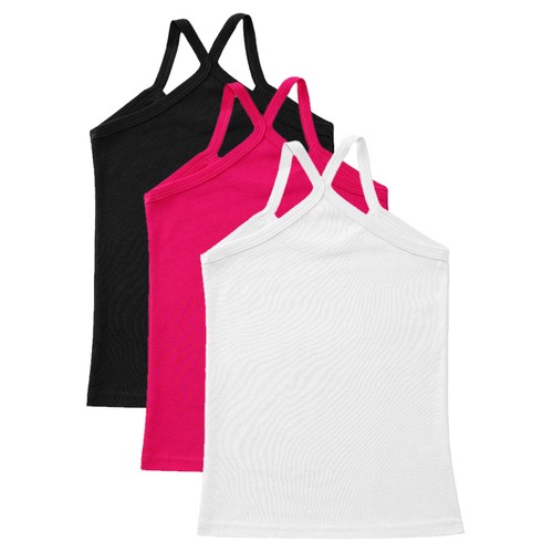 Kids Girls Vest Gymnastics 3Pcs/Set Weekend Y-Back Camisole Running Tops Beach - Picture 21 of 102