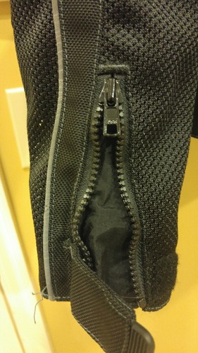 Triumph Black Nylon Motorcycle Jacket with Removable Pads- Sz (XS) - Picture 12 of 12