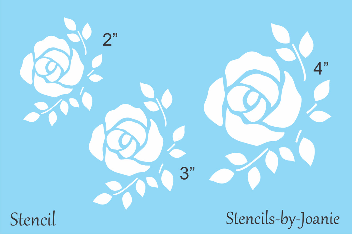 Rose Stencil-mylar Stencil-assorted Sizes-craft-stencils for 