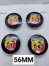 4 Cache Moyeu Centre De Roue Abarth 56mm