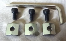 FLOYD ROSE Locking Nut Block Clamp & Screws 4  Electric Guitar Tremolo in Chrome