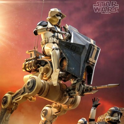 1/6 Star Wars Clone Wars ARF Trooper & 501st Legion AT-RT Set Hot