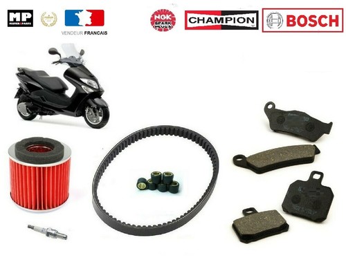 Kit De Révision Complet Pour Scooter MBK Booster Spirit - Courroie, Galets, Freins, Filtre, Bougie
