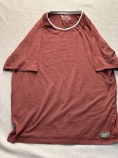 Eddie Bauer Shirt Mens Large Active Casual Lounge Outdoor Leisure Sports Red