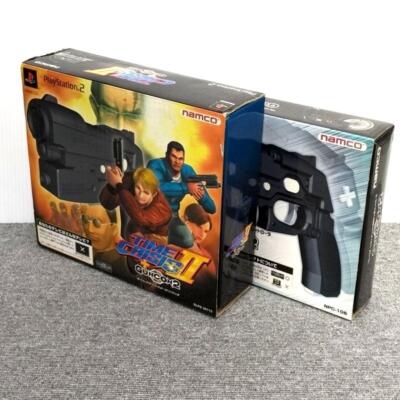PS2 Time Crisis 2 + Guncon 2/ 2 Gun Controllers Sony Playstation 2