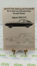 1966 Jaguar XK-E  Vintage Magazine Car Print Ad 11 X 8.5