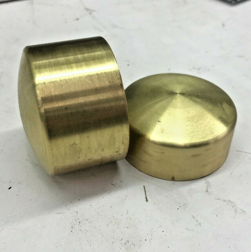 REAR BRASS AXLE COVERS Harley SOFTAIL SPORTSTER DYNA Domed chopper