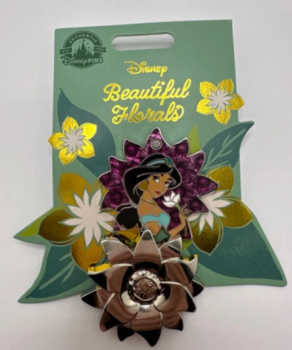 Disney Beautiful Florals Jasmine Flower Pin LE 4000 New