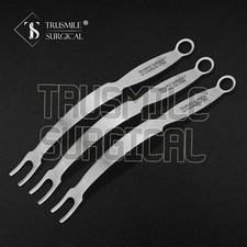 3 rétracteurs PCL, courbes 10", double broche, écartement 12 mm 5 mm, instrument chirurgical
