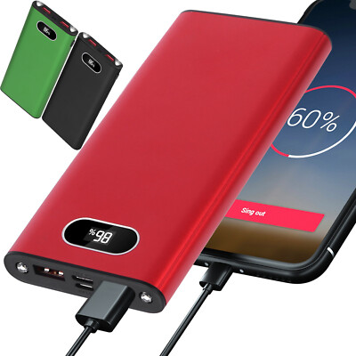 Power Bank 20000mah USB Charger External Portable Battery Backup For Cell Phone