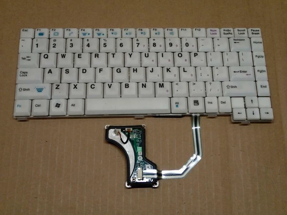 Teclado retroiluminado para computadora portátil Itronix General Dynamics GD8200 GD8000 OEM Toughbook Foto 2 de 4