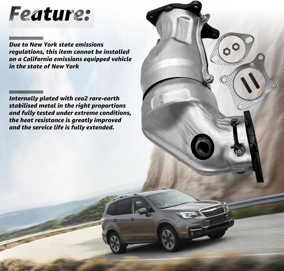 Catalytic Converter Fits 2015-2021 SUBARU WRX 14-18 Forester XT 2.0L 44612-AA771 - Image 3 of 4