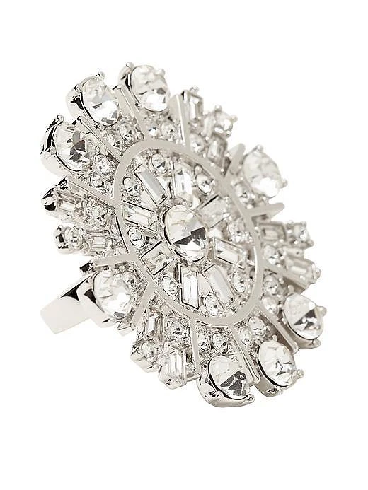 KATE SPADE NUEVA YORK "JARDÍN BRILLANTE" ENORME DECLARACIÓN ANILLO DE CÓCTEL BODA 6 N Foto 3 de 4