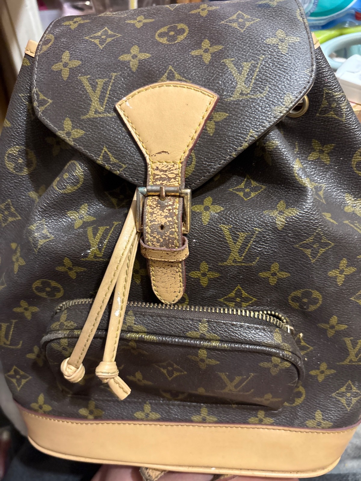 Brown Canavis Back Pack Louis Vuitton