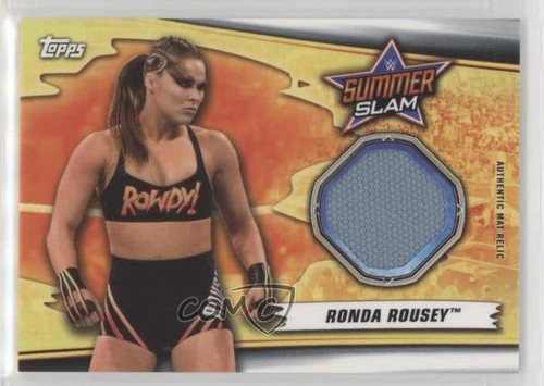 Ronda Rousey #MR-RR 2019 Topps WWE SummerSlam Mat Relics card