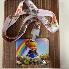 Rainbow Brite Badge ID Holder w/ Lanyard