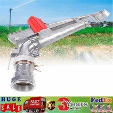 2" Irrigation Sprinkler Large Impact Area Water Spray Gun 360° Adjustable