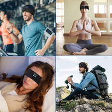 Bluetooth Sleep Headphones Wireless Eye Mask Sports Music Headband BT5.0 Stereo