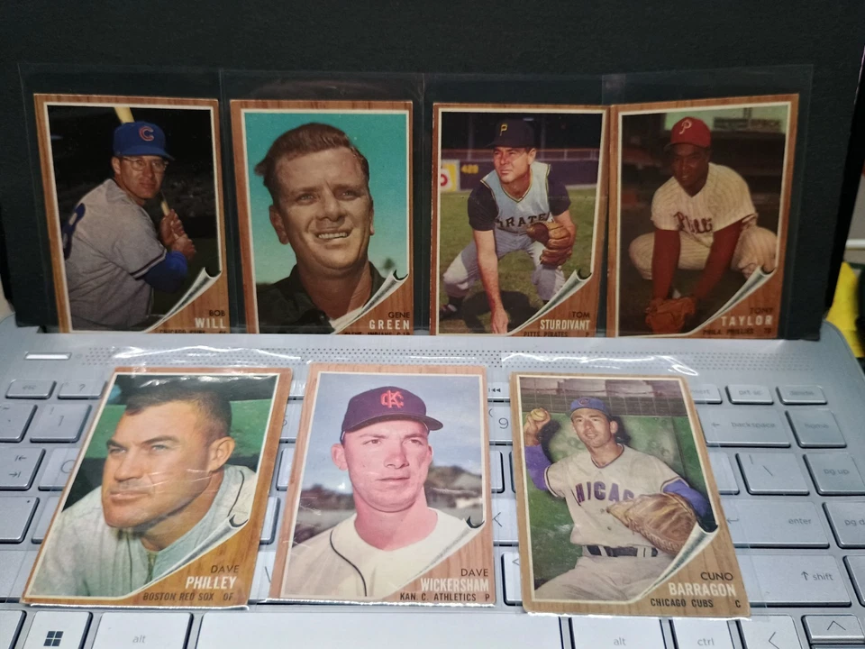 Juego de inicio de béisbol Topps 17-1962, 4 grados Foto 2 de 4