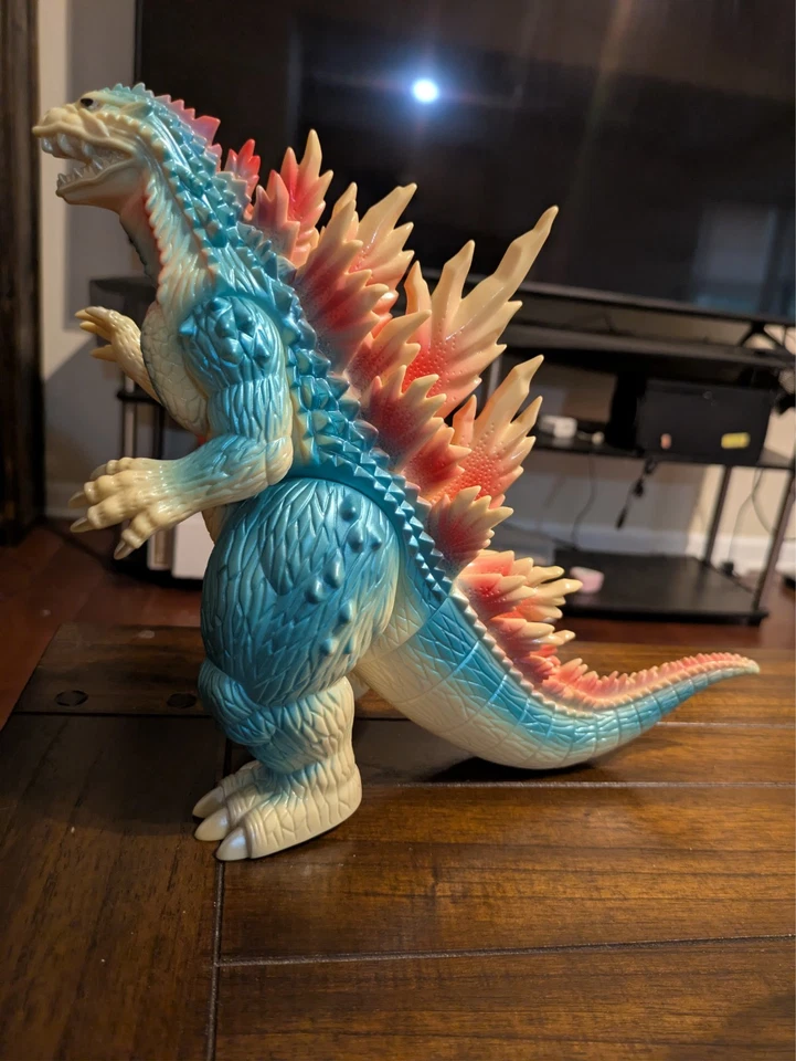 2023 MARUSAN 350 9" GODZILLA 1999 2000 Lucky Bag Cream Red And Blue Metallic - Image 4 of 4