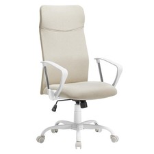 Fauteuil de Bureau, Chaise Ergonomique, Siège Pivotant, Assise Rembourrée, Ré...