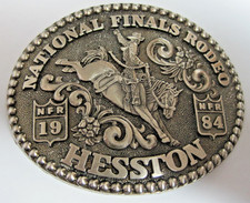 National Finals Rodeo Hesston 1984 NFR Adult Cowboy Buckle