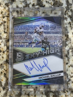 2019 Panini Spectra Sky High Signatures Michael Gallup #/99 Auto Cowboys