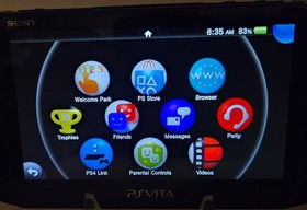 Sony PS Vita Slim PCH-2001 w/ 128GB SD2Vita Storage, Hori Grip ~ Tested ~ Bundle