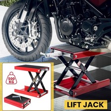 Motorradhebeb&uuml;hne 500kg Scherenwagenheber aus Stahl Motorradheber Montagebock