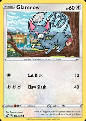 Glameow - 115/163 - Common - Lightly Played