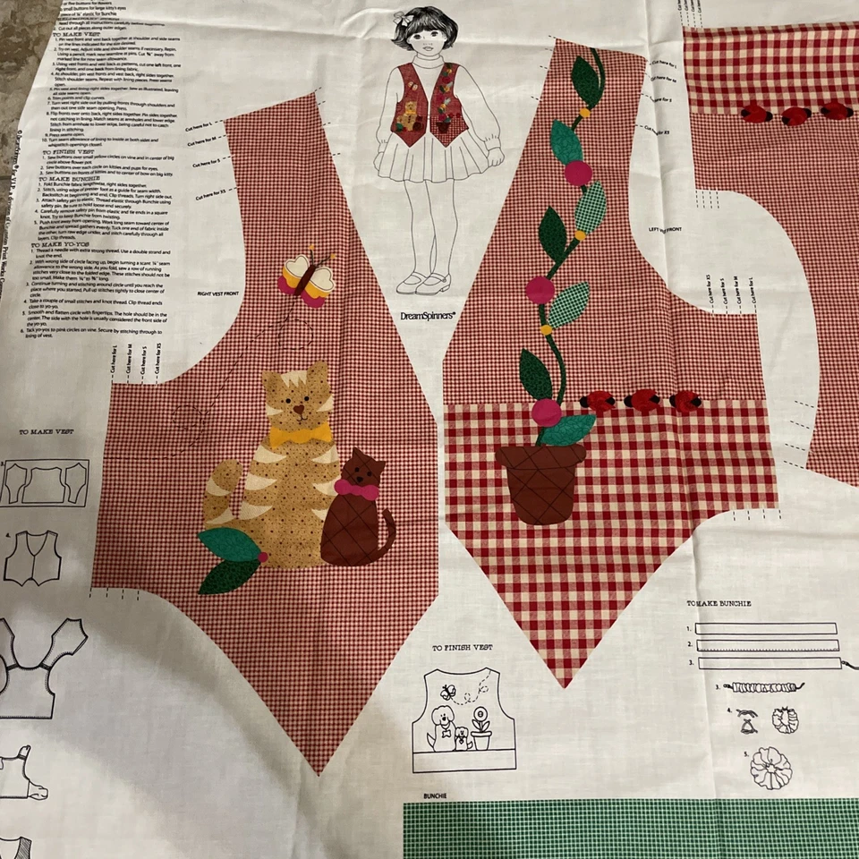 VIP детский жилет покроя и шитья ткани панели подходит XS (6) до L (12) кошки собаки божья коровка - Изображение 2 из 4