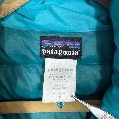 Patagonia womens Down Sweater Full-Zip Hoody Blue Size M - Picture 3 of 11