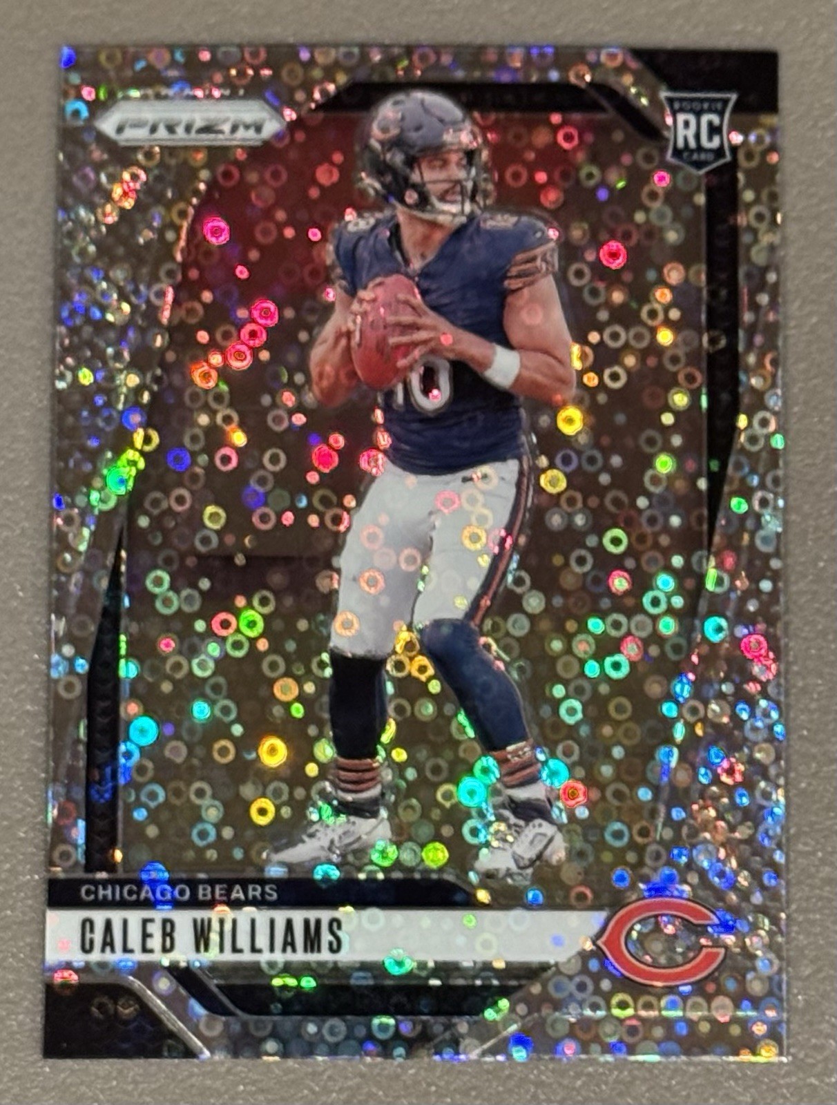 2024 Panini Prizm #301 Caleb Williams No Huddle Prizm Rookie Chicago Bears