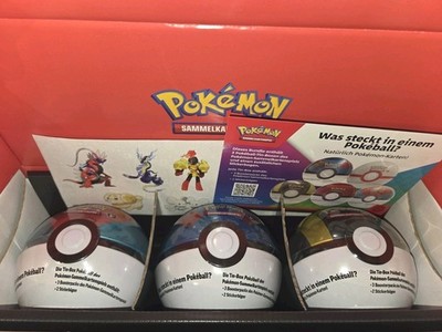 Pokemon Pokeball Tin Box 2023 Komplett / Alle 6 Stück ! / Deutsch / Sealed / NEU