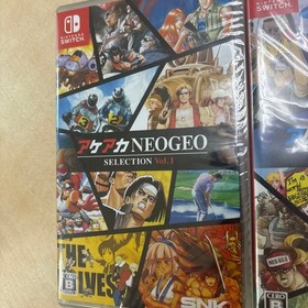 [New, unopened, shrink ] ACA NEOGEO SELECTION Vol.1 Vol.2 Switch 2-piece set